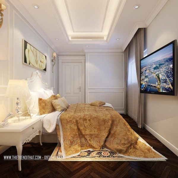 Thiết kế nội thất phòng ngủ chung cư Hei Tower